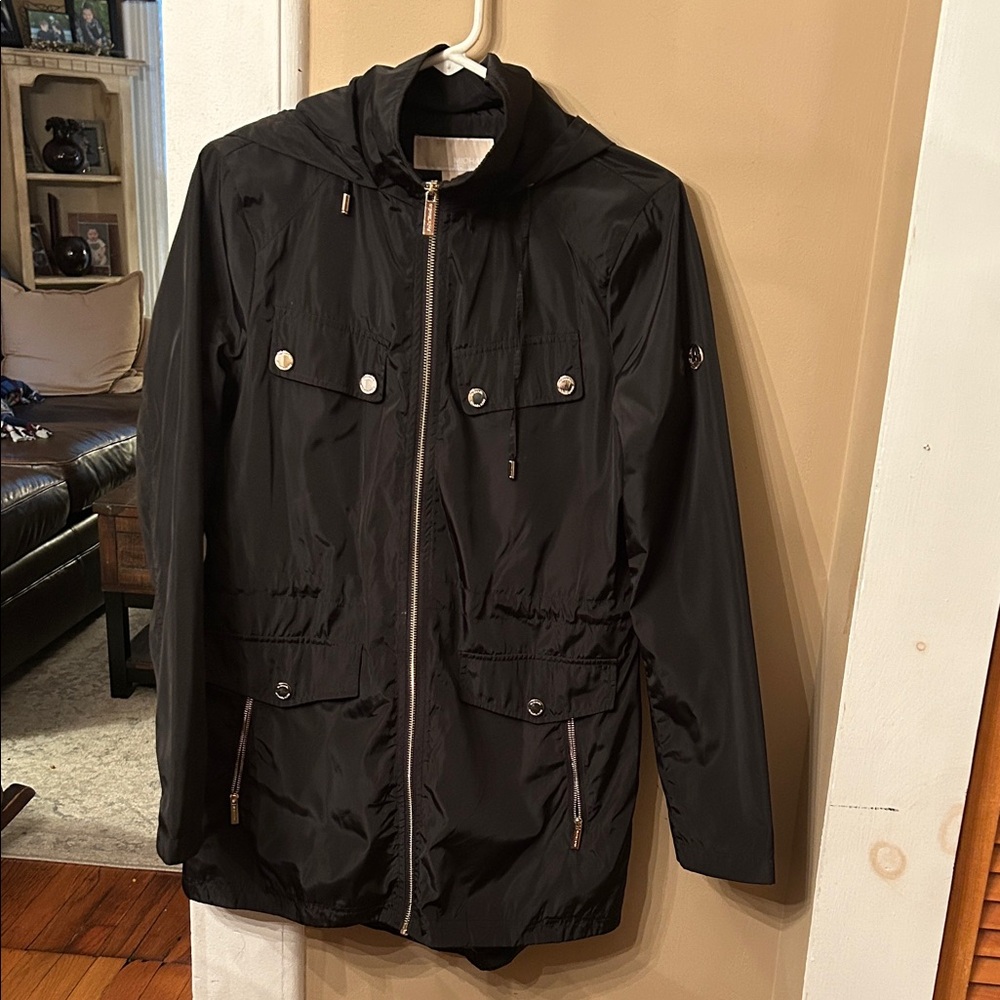 Michael Kors Hooded Rain Jacket Size Small